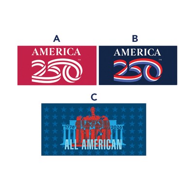 America250™ 18oz Blackout Vinyl Banners (Priced Per SF - Per Side)
