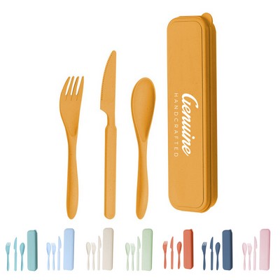 Eco-Friendly Wheat Straw Utensil Set