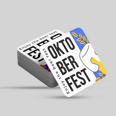 Custom Square Pulpboard Coaster - Debossed - 4" Dia x 40 pt