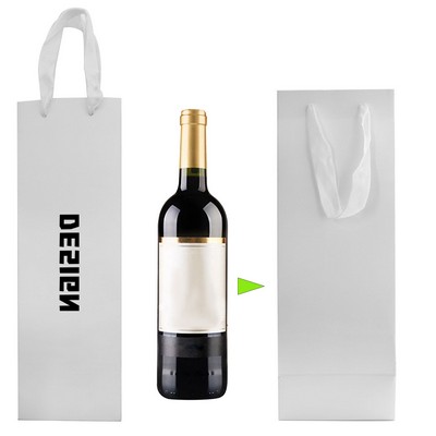 Single Wine Tote Bag w/ Rope Handles