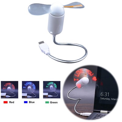 USB LED Portable Fan
