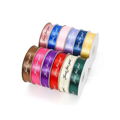 13/16" Custom Printed logo Satin Ribbon