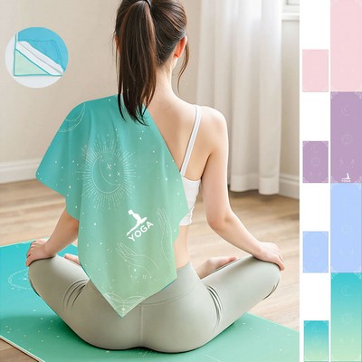 Sports Absorbent Quick Dry Yoga Mat Cover Towel Set