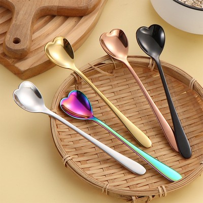 Heart Shape Stainless Steel Table Spoon Coffee Spoon