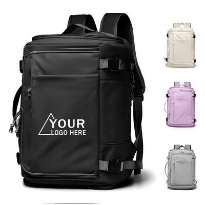 Expandable Laptop Backpack Oxford Functional Storage 12" x 7"x 17"