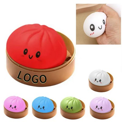 Cute Steamed Bun Squishy Stress Relief Toy