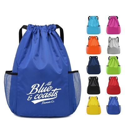 Water Resistant Drawstring Backpack