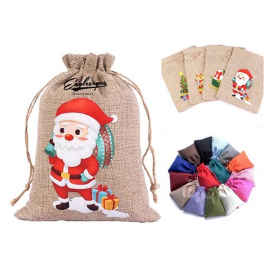 Natural Burlap Pouch