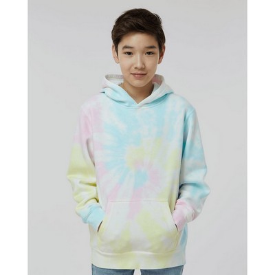 Independent Trading Co. Youth Midweight Tie-Dyed Hooded Sweatshirt - PRM1500TD