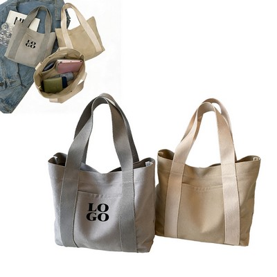 Minimally Spliced Canvas Tote Bag