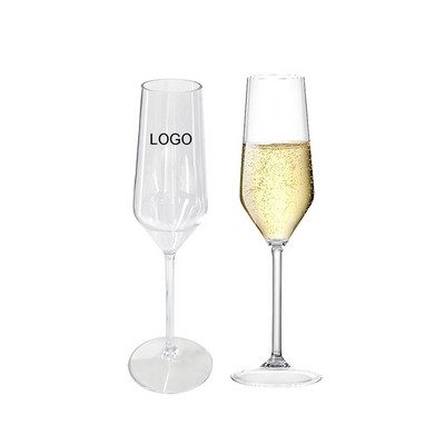 5.5oz Plastic Champagne Flutes Wine Goblets