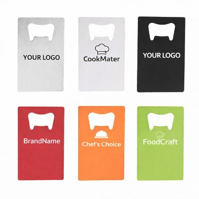 Metal Credit Card Bottle Opener