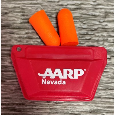 Foam Earplugs with Case, Earplug Case, Earplug Holder