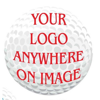 Golf Ball Magnet w/ Full Magnetic Back (12 Square Inch)