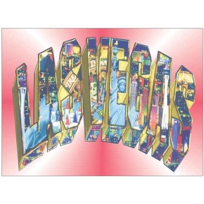 Las Vegas Collage Photo Hand Mirror (2"x3")