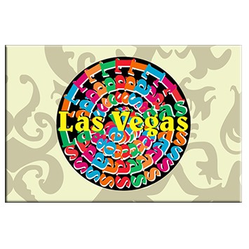 Las Vegas (Step/Repeat) Chip Photo Hand Mirror (2"x3")
