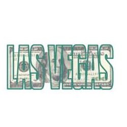 Las Vegas Block Letters $100 Bill Mighty Mini Magnet