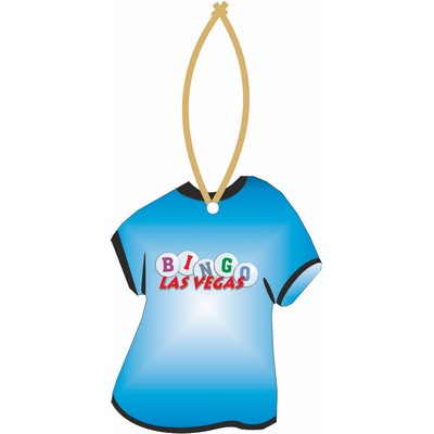 Las Vegas Bingo T-Shirt Promotional Ornament w/ Black Back (4 Square Inch)