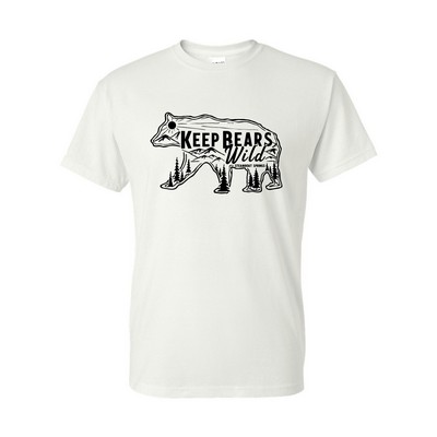 Medium Weight White Poly-Cotton Tee