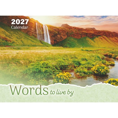 2027 Words To Live By Calendar