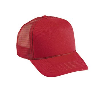 5 Panel Polyester Summer Foam Front Cap W/ Mesh Back