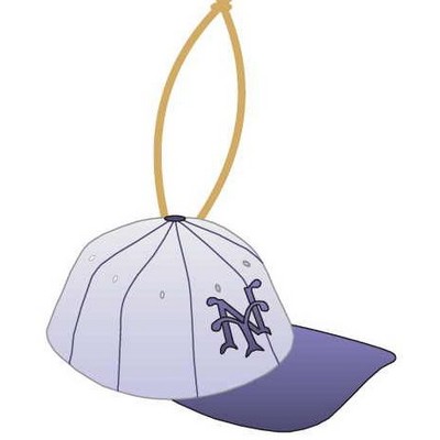 Baseball Cap Ornament w/ Black Back (4 Square Inch)