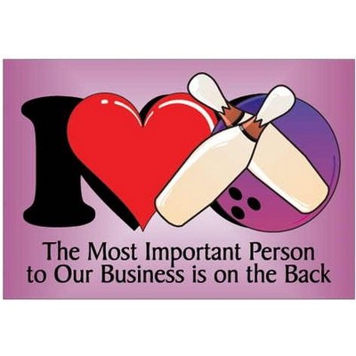 I Love Bowling Photo Hand Mirror (2"x3")