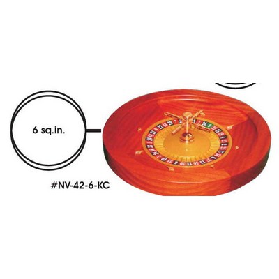 Roulette Table Key Chain w/Clear Mirrored Back (6 Square Inch)