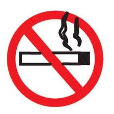 No Smoking Sign Gift Shop Magnet w/ Full Magnetic Back (8 Square Inch)