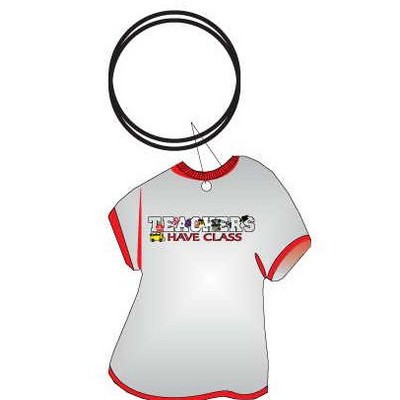 Teacher's Have Class T Shirt Key Chain w/Mirrored Back (4 Square Inch)