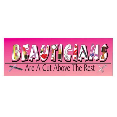 Beautician Slogan Panoramic Metal Photo Magnet