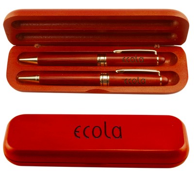 Elegant Rosewood Pen & Pencil Sets