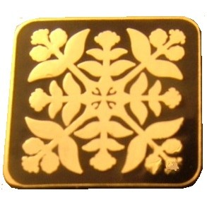 1/2" Hard Enamel Cloisonne' Pin