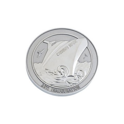 Die Cast Zinc Coin (1 - 1/2" (2.5MM)