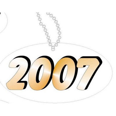 School Year Promotional Key Chain w/ Black Back (8 Square Inch)