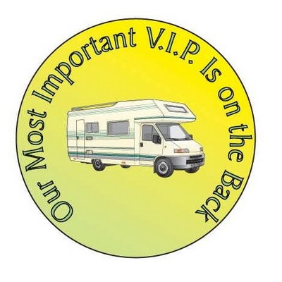 Recreational Vehicle 2 Round Hand Mirror (2½" Diameter)