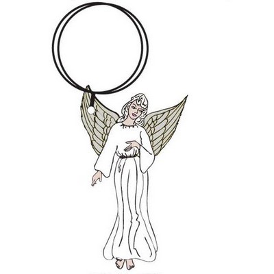 Angel Executive Keychain w/Mirrored Back (6 Square Inch)