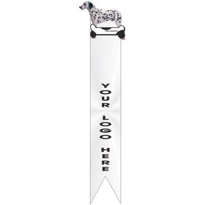 Dalmatian Dog Bookmark w/ Black Back