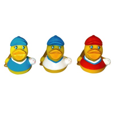 Mini Rubber Baseball Duck©