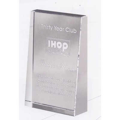 Medium Vertical Baldwin Optical Crystal Award