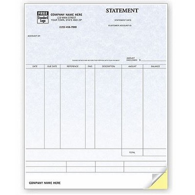 Laser Parchment Statement (1 Part)