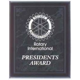 Acrylic Black Marble Plaque w/ Black Border - 9"x11"