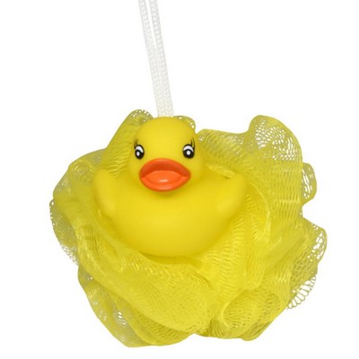 Rubber Duck Shower Puff Sponge Toy