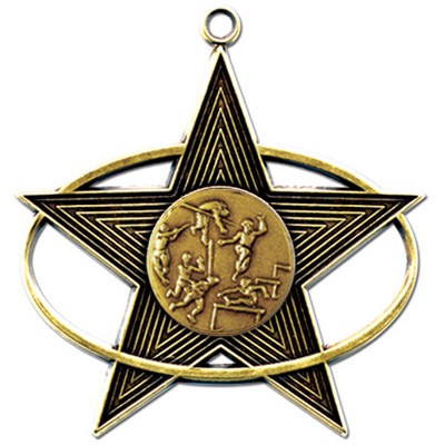 Stock All-Star 3' Medal- Track & Field Male