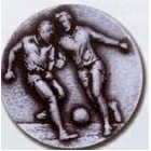 Stock Newport Mint Medal - 1 1/2" (Soccer Male)