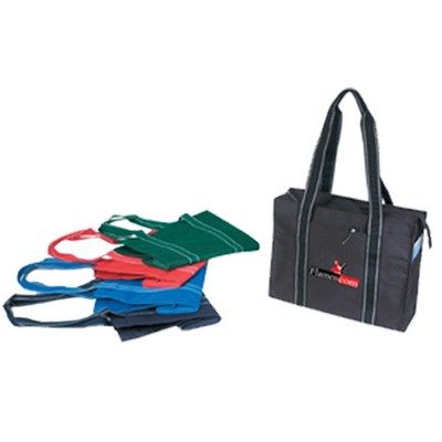 Poly Zipper Tote Bag (15 1/4"x11 1/4")