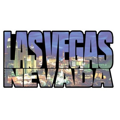 LV City Scape Magnet on Full Magnetic Back (10 Square Inch)