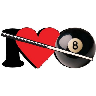 I Love Pool Maxi Magnet (2 Square Inch)