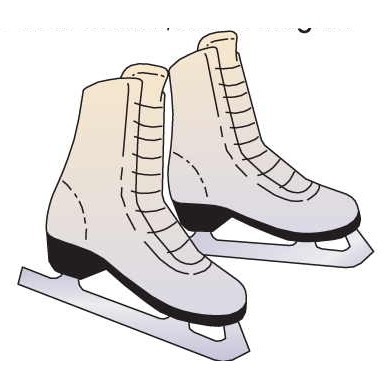Ice Skates Maxi Magnet (4 Square Inch)