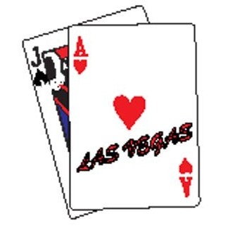 Las Vegas Blackjack Maxi Magnet (3 Square Inch)